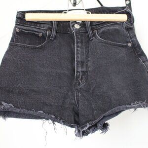 Abercrombie & Fitch Women's Curve Love High Rise 90s Relaxed Cutoff Short